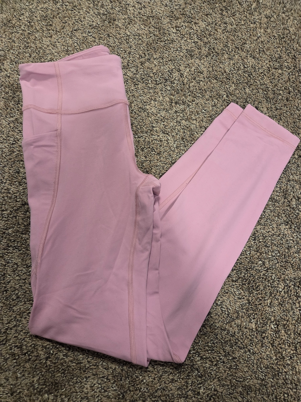 Athleta Girl sz 14 STASH Nwot Light Pink High-Rise Leggings